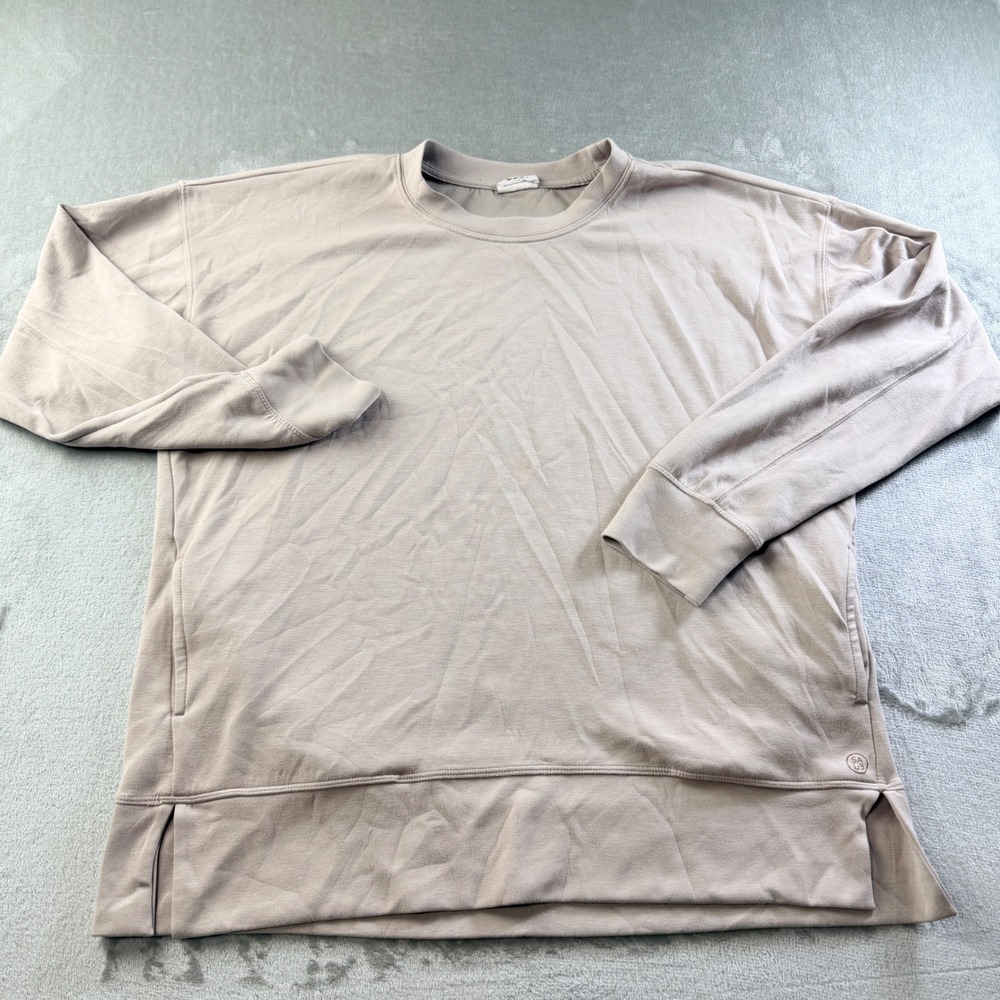 Sage Collective Long Sleeve Crewneck Sweatshirt Tan Women's‎ Large